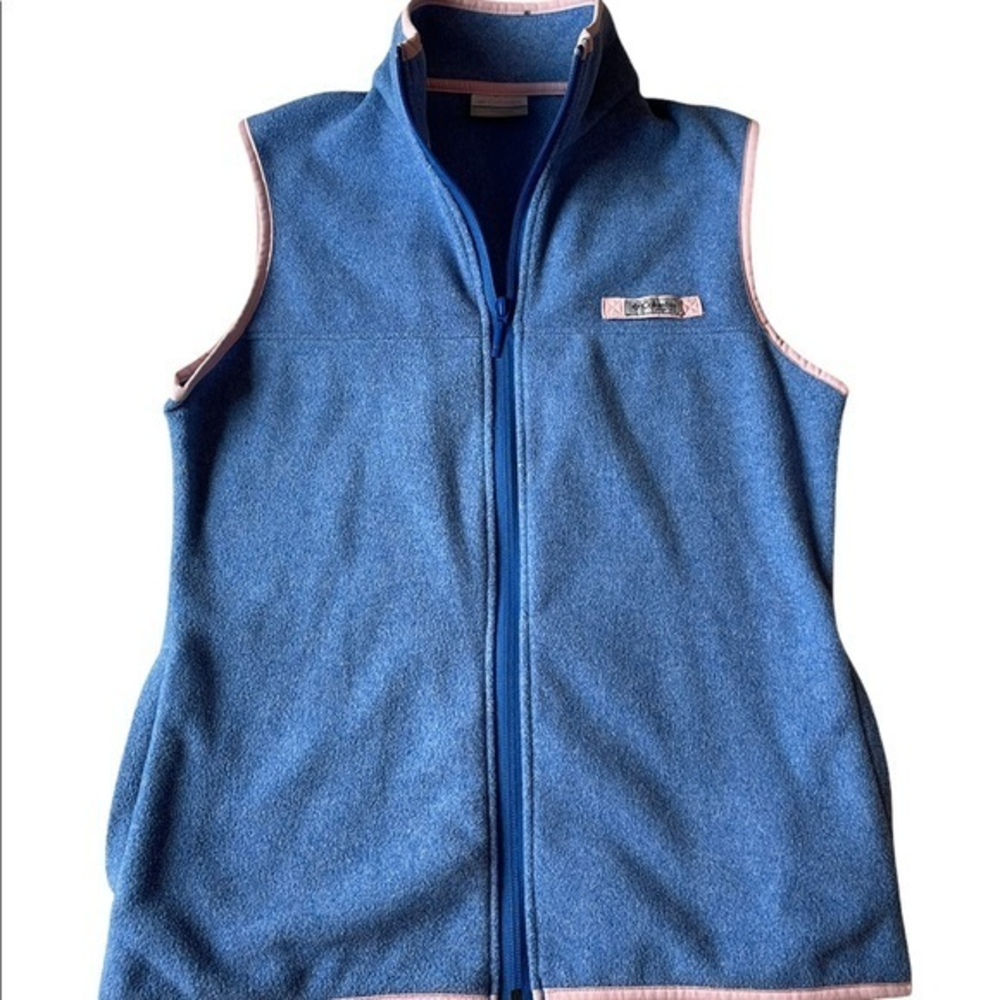 🐞Womens XS Columbia Sportswear Full Zip‎ Vest Blue Athletic Outdoor Hiking…